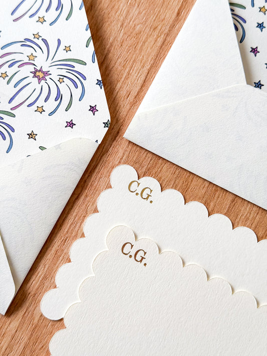 Kit de Cartões Sociais Personalizados | Fogos de Artifício