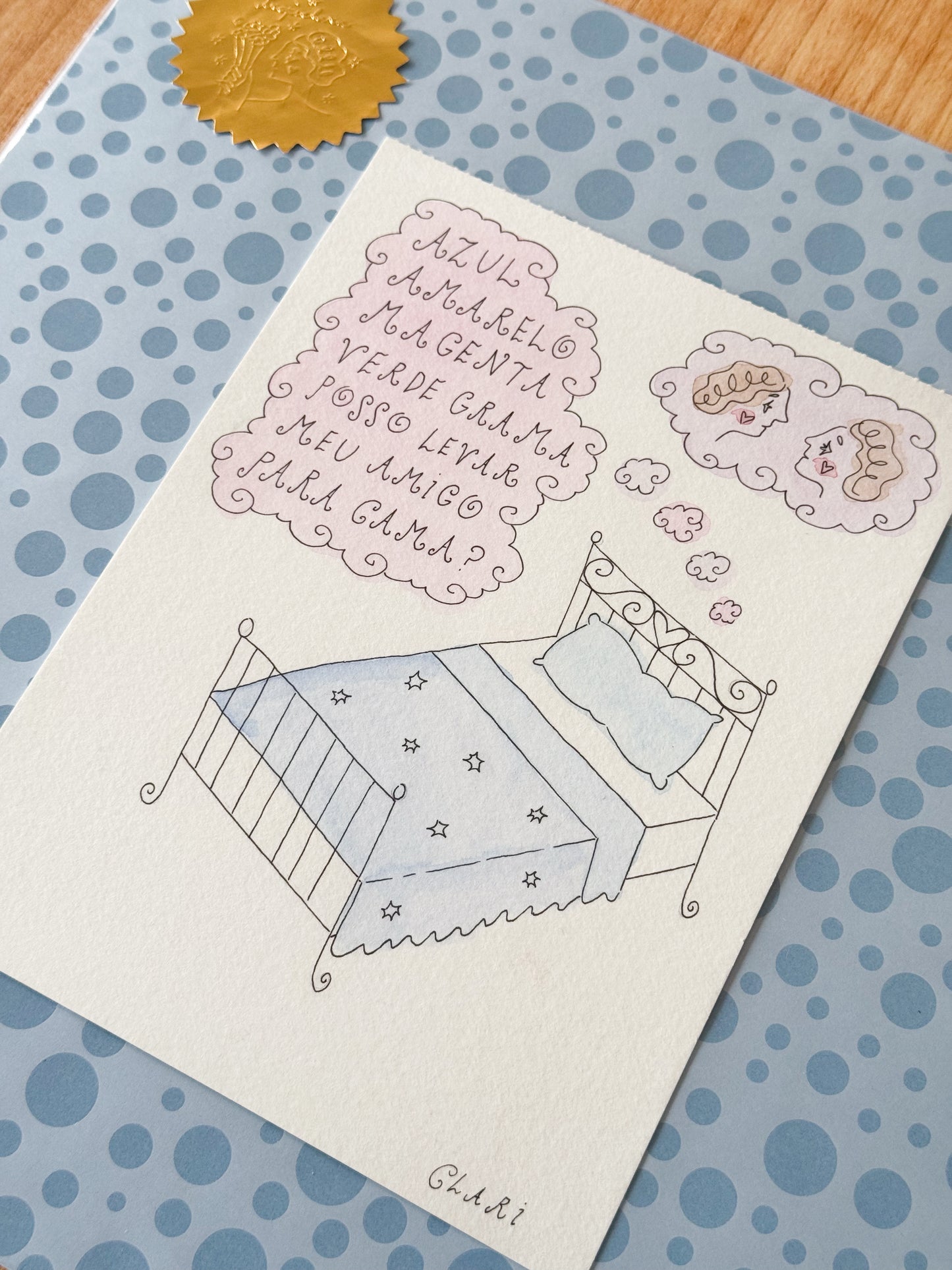 Aquarela Cama
