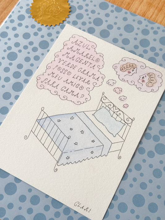Aquarela Cama