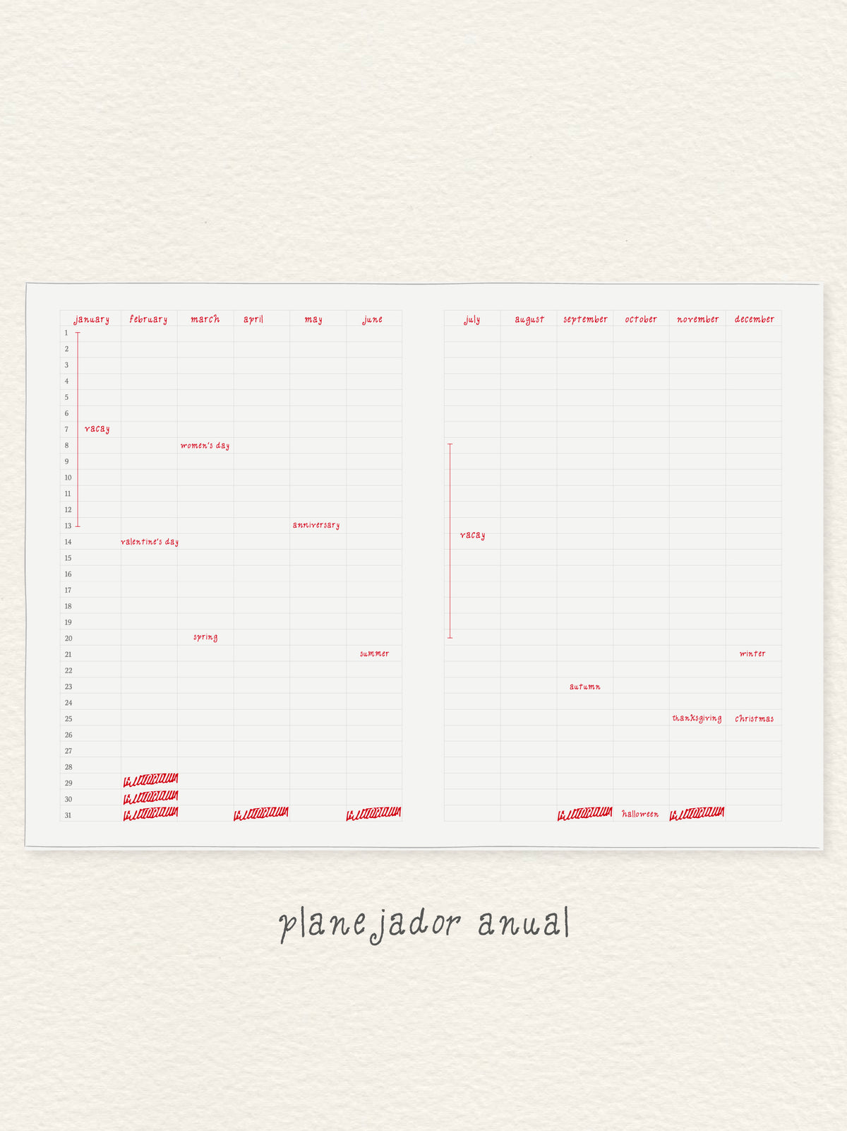Planner não datado | Pré-venda