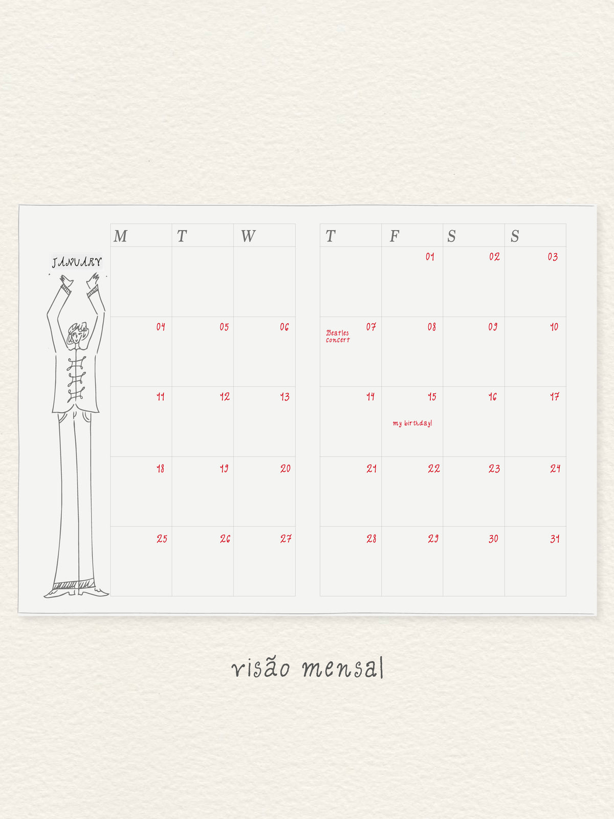 Planner não datado | Pré-venda
