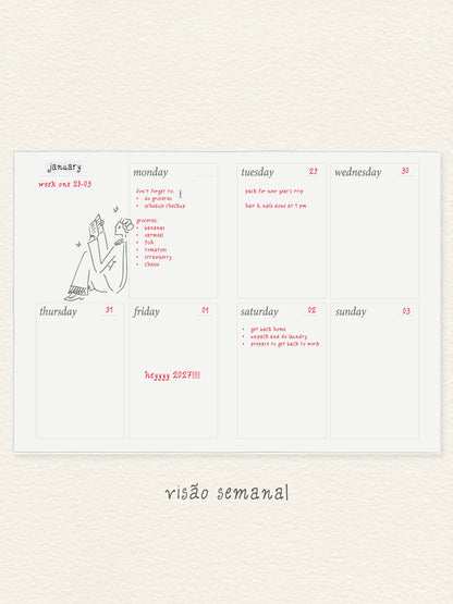 Planner não datado | Pré-venda